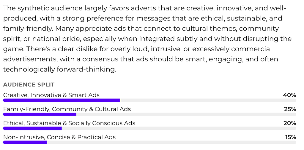 Outperform the World Cup: Using a Synthetic Audience to Your Advantage Incubeta Synthetic Audience Tool 2